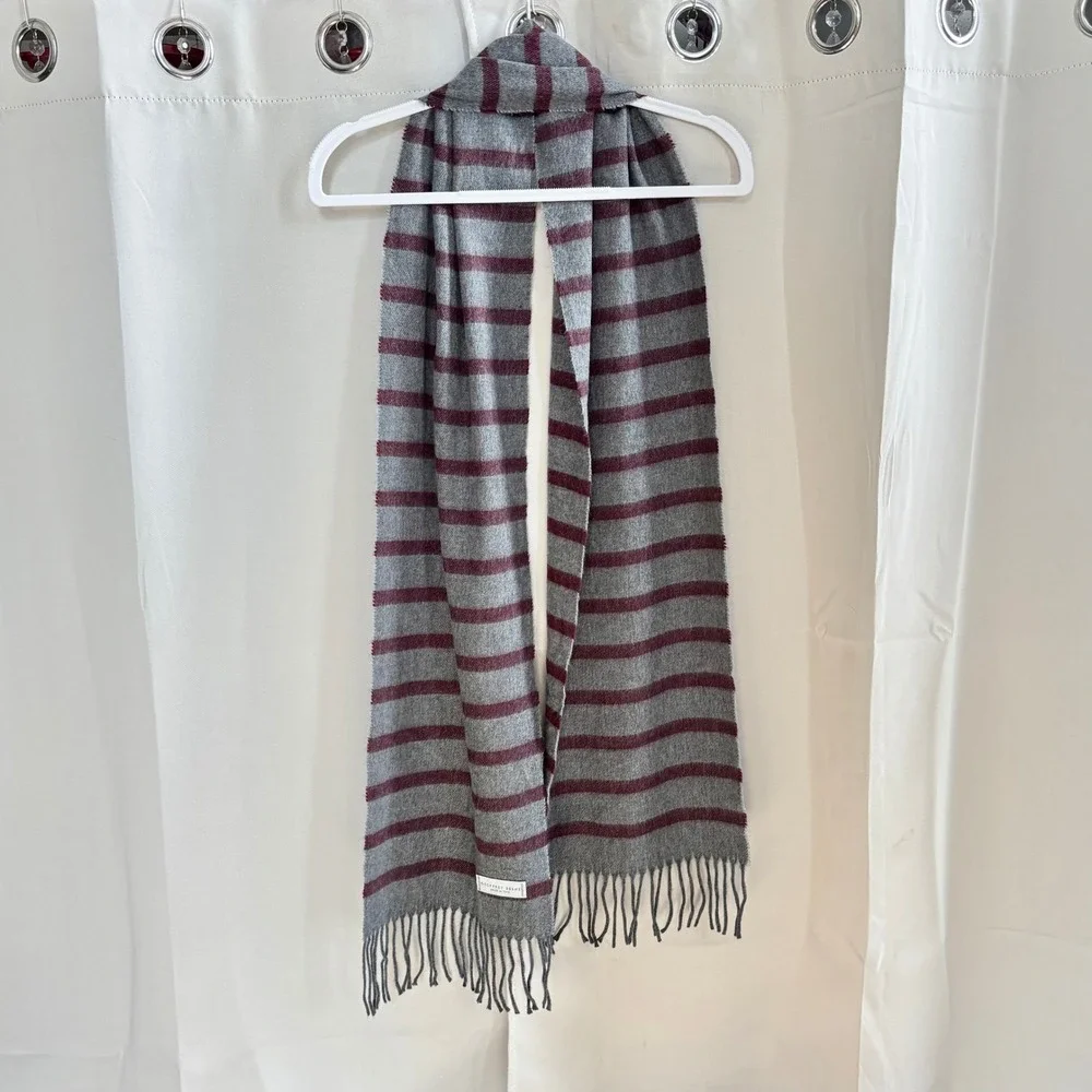 Geoffrey Beene Mens Scarf Stripe‎ Made In Italy Old Money Preppy Academia 19695
